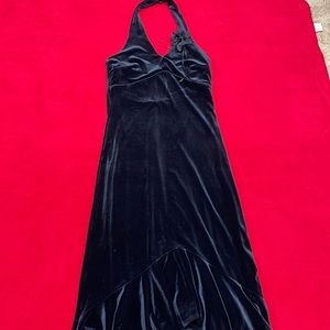 Black velvet dress